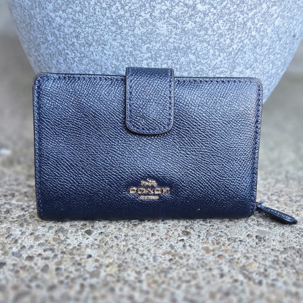 Coach Navy Blue Wallet